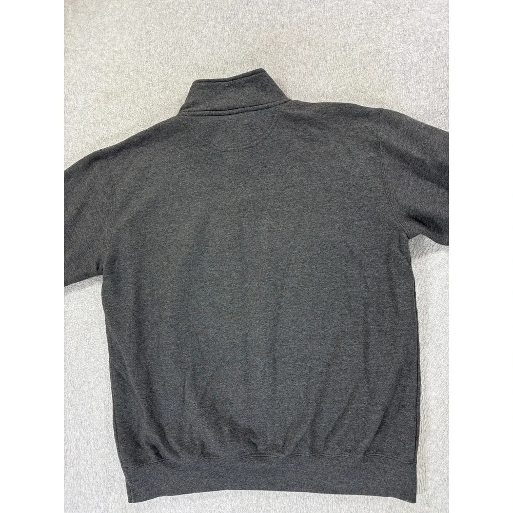 LSU Tigers‎ Stitched Logo 1/4 Zip Pullover Sweatshirt (Men's Large) Gray - Picture 11 of 11